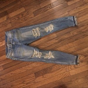 Joe’s Jean destroyed skinny ankle